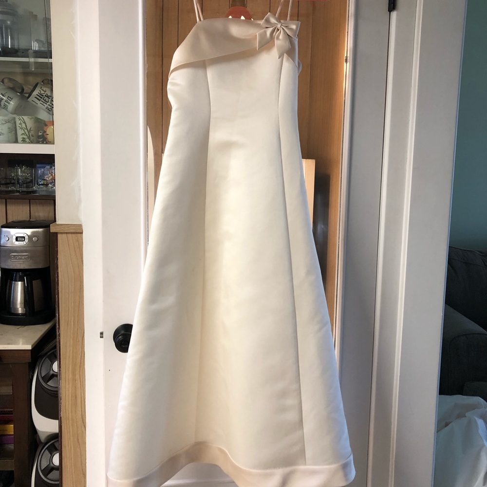 David’s bridal cream dress